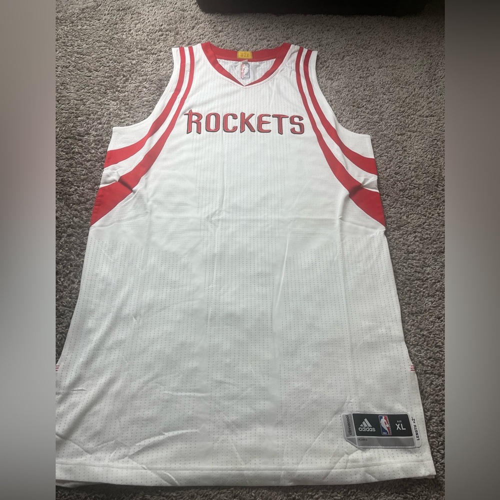 Houston Rockets NBA Adidas Climacool Jersey XL, 2XL, 3XL. White Brand New